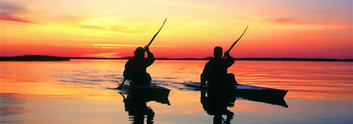 kayak a la luz de la luna