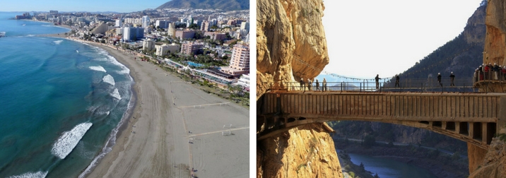 Pueblos y Costa de Málaga. Caminito del Rey