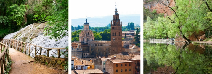 Puente de Mayo en Zaragoza y  Monasterio de Piedra