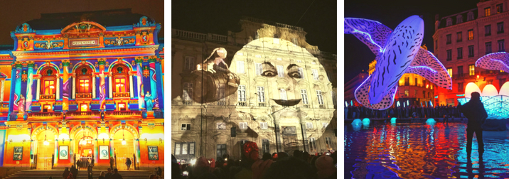 Puente diciembre: La magia del Festival de las Luces de Lyon.
