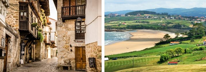 Costa de Cantabria. Playas y pueblos medievales. Ultima plaza en individual
